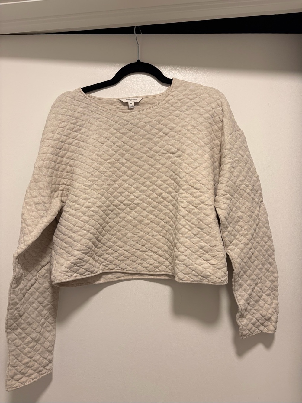 Banana Republic Cropped Quilted Top